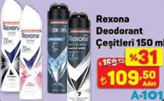 REXONA DEODORANT ÇEŞİTLERİ 150 ML REXONA DEODORANT ÇEŞİTLERİ 150 ML